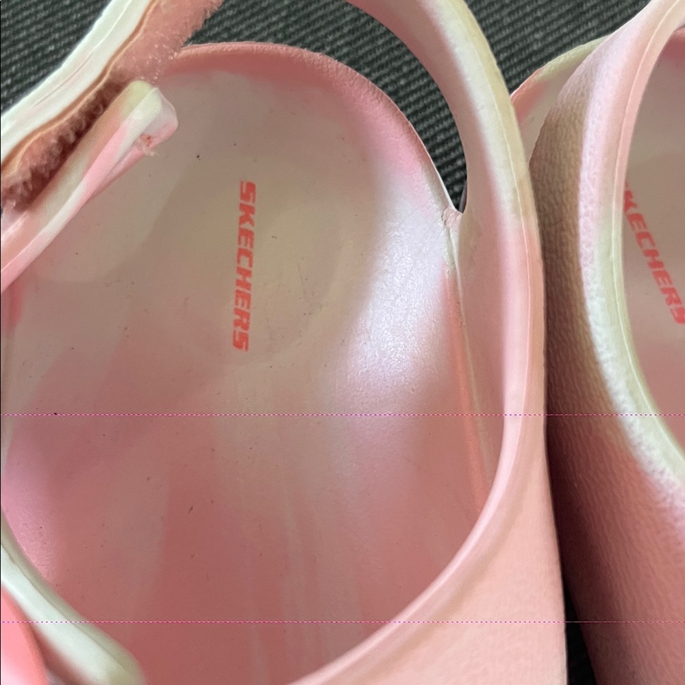 Skechers Light Pink Kids Sandals - Picture 2 of 4